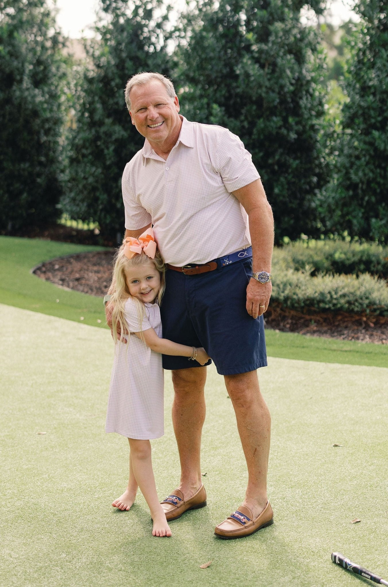 Neutral Plaid Men's Polo