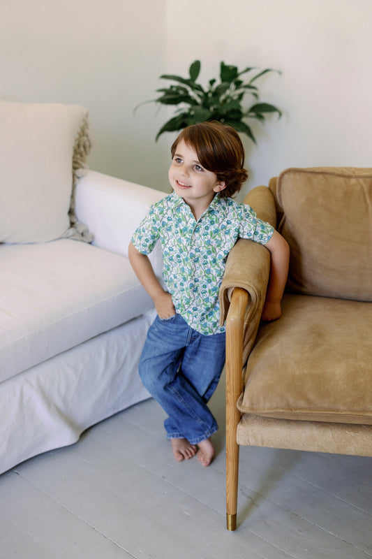 Cam Floral Boys' Polo