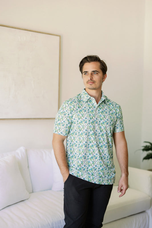 Cam Floral Men's Polo
