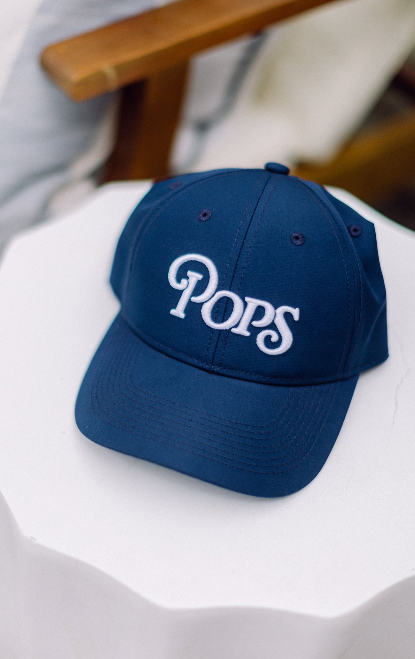 Navy and White Pops Performance Hat