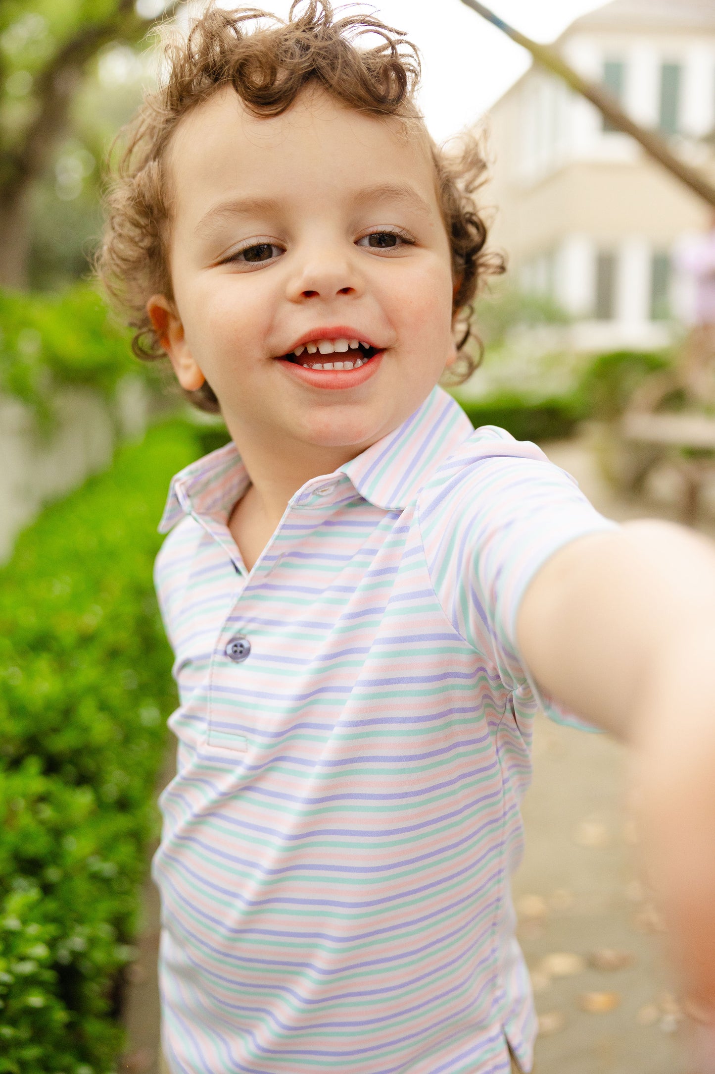 Pastel Stripes Boys' Polo (FINAL SALE)