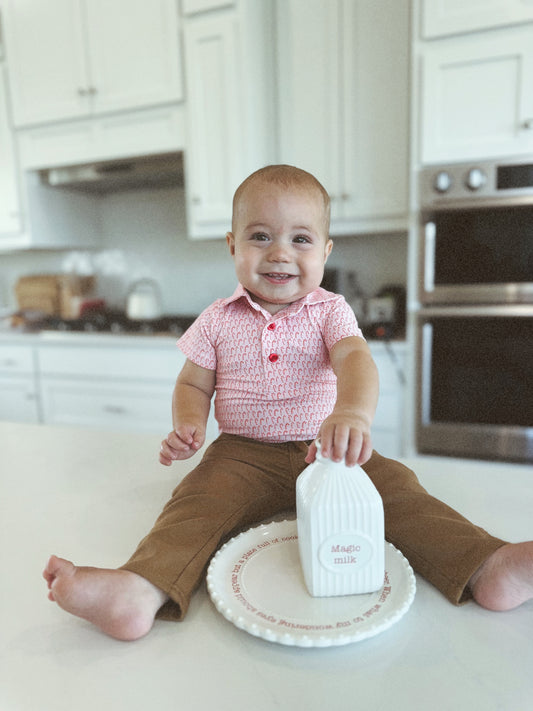 Candy Cane Polo Onesie